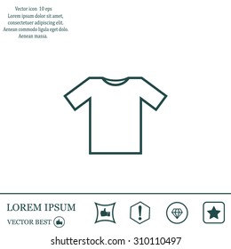 Tshirt Icon icon, vector illustration. Flat design style