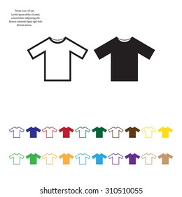 Tshirt Icon icon, vector illustration. Flat design style