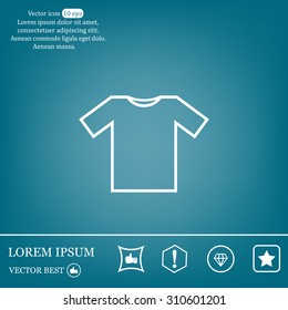 Tshirt Icon icon, vector illustration. Flat design style