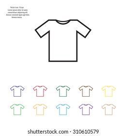 Tshirt Icon icon, vector illustration. Flat design style