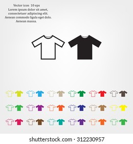 Tshirt Icon icon, vector illustration. Flat design style
