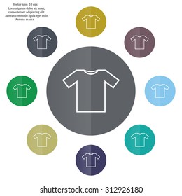 T-shirt Icon icon, vector illustration. Flat design style