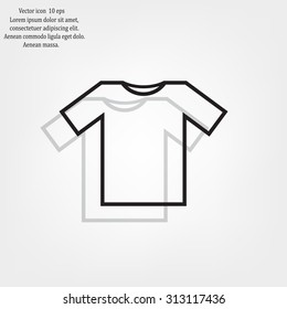 Tshirt Icon icon, vector illustration. Flat design style