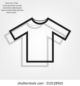 Tshirt Icon icon, vector illustration. Flat design style
