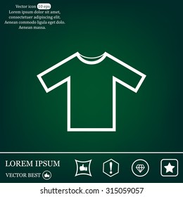 Tshirt Icon icon, vector illustration. Flat design style