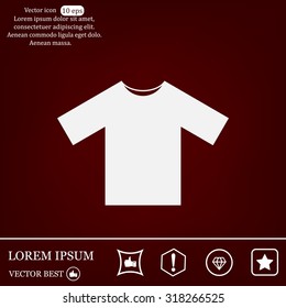 Tshirt Icon icon, vector illustration. Flat design style