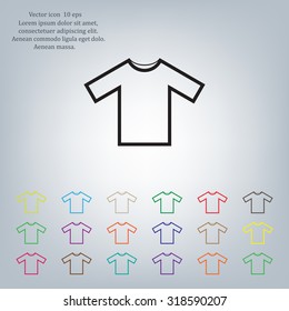 Tshirt Icon icon, vector illustration. Flat design style