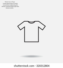Tshirt Icon icon, vector illustration. Flat design style