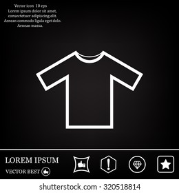 Tshirt Icon icon, vector illustration. Flat design style