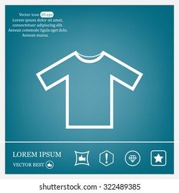Tshirt Icon icon, vector illustration. Flat design style