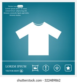 Tshirt Icon icon, vector illustration. Flat design style