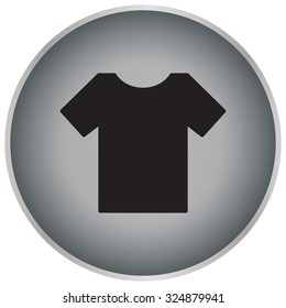 Tshirt icon, vector illustration. Flat design style