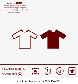 Tshirt Icon icon, vector illustration. Flat design style