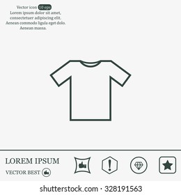 Tshirt Icon icon, vector illustration. Flat design style