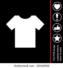 Tshirt icon, vector illustration. Flat design style