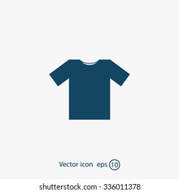 Tshirt Icon, vector illustration. Flat design style
