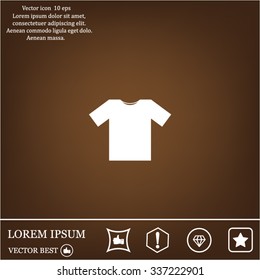 Tshirt Icon icon, vector illustration. Flat design style
