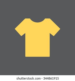Tshirt icon, vector illustration. Flat design style
