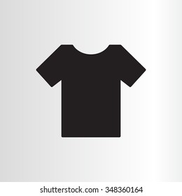 Tshirt icon, vector illustration. Flat design style