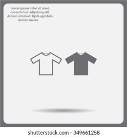 Tshirt Icon icon, vector illustration. Flat design style