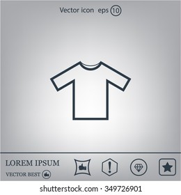 Tshirt Icon icon, vector illustration. Flat design style