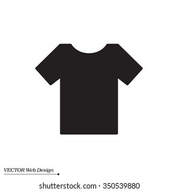 Tshirt icon, vector illustration. Flat design style