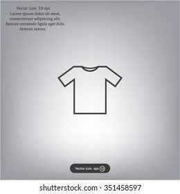 Tshirt Icon icon, vector illustration. Flat design style