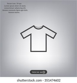 Tshirt Icon icon, vector illustration. Flat design style
