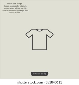 Tshirt Icon icon, vector illustration. Flat design style