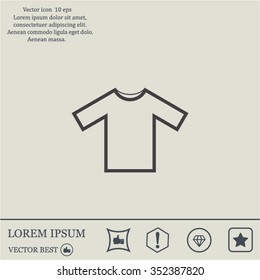 Tshirt Icon icon, vector illustration. Flat design style