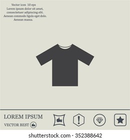 Tshirt Icon icon, vector illustration. Flat design style