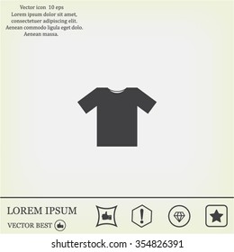 Tshirt Icon icon, vector illustration. Flat design style