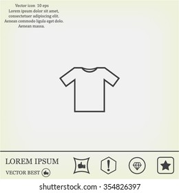 Tshirt Icon icon, vector illustration. Flat design style