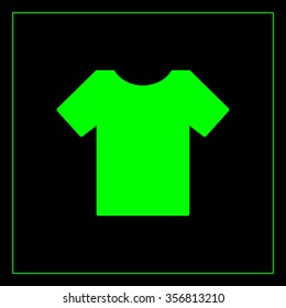 Tshirt icon, vector illustration. Flat design style