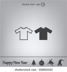 Tshirt Icon icon, vector illustration. Flat design style