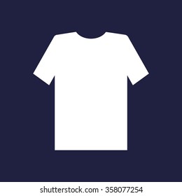 T-shirt  icon, vector illustration. Flat design style