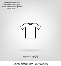 Tshirt Icon icon, vector illustration. Flat design style