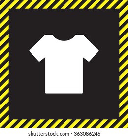 Tshirt icon, vector illustration. Flat design style
