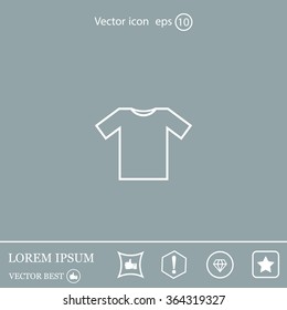 Tshirt Icon icon, vector illustration. Flat design style