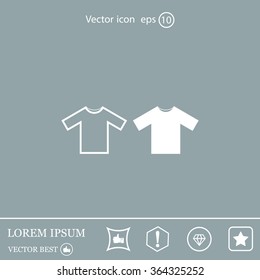 Tshirt Icon icon, vector illustration. Flat design style