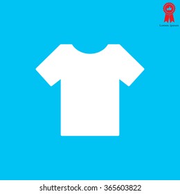 Tshirt icon, vector illustration. Flat design style