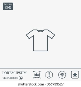 Tshirt Icon icon, vector illustration. Flat design style