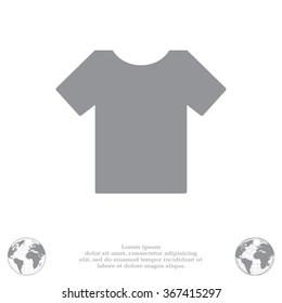 Tshirt icon, vector illustration. Flat design style