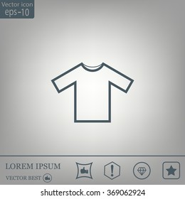 T-shirt Icon icon, vector illustration. Flat design style