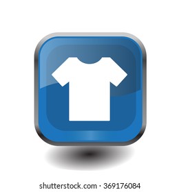 Tshirt icon, vector illustration. Flat design style