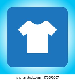Tshirt icon, vector illustration. Flat design style