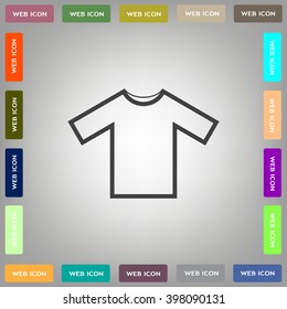 Tshirt Icon icon, vector illustration. Flat design style