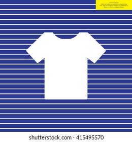 Tshirt icon, vector illustration. Flat design style
