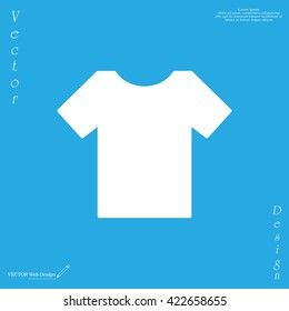 Tshirt icon, vector illustration. Flat design style