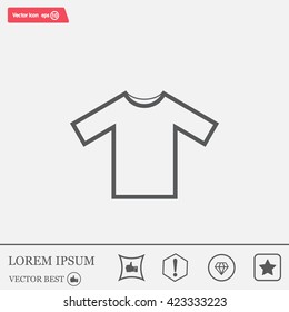 Tshirt Icon icon, vector illustration. Flat design style